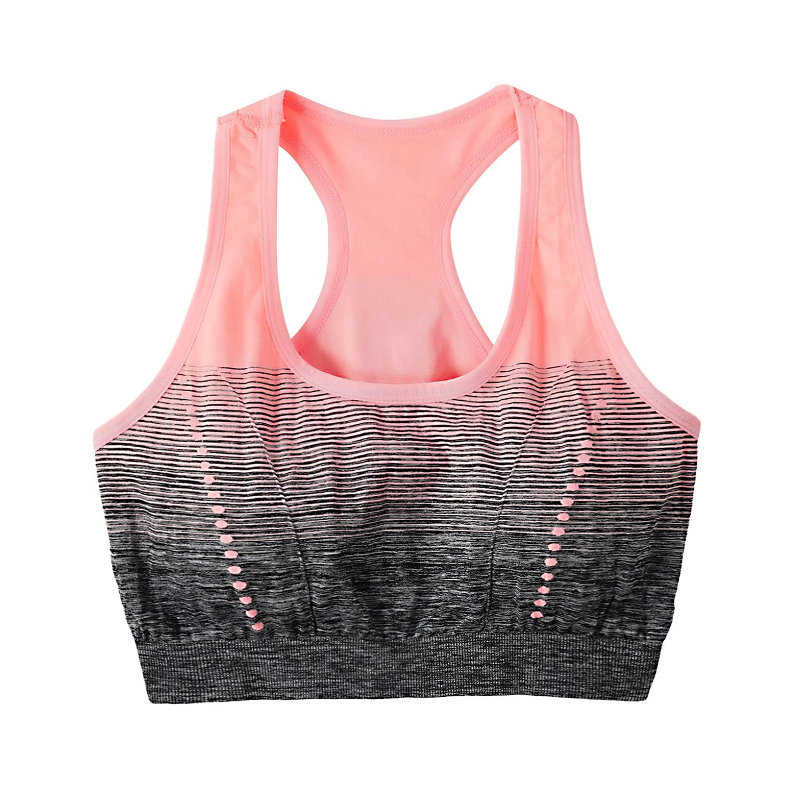Kaerm Womens Gradient Padded Rackerback Sport Bras Workout Yoga Gym Training Cami Tank Top Activewear