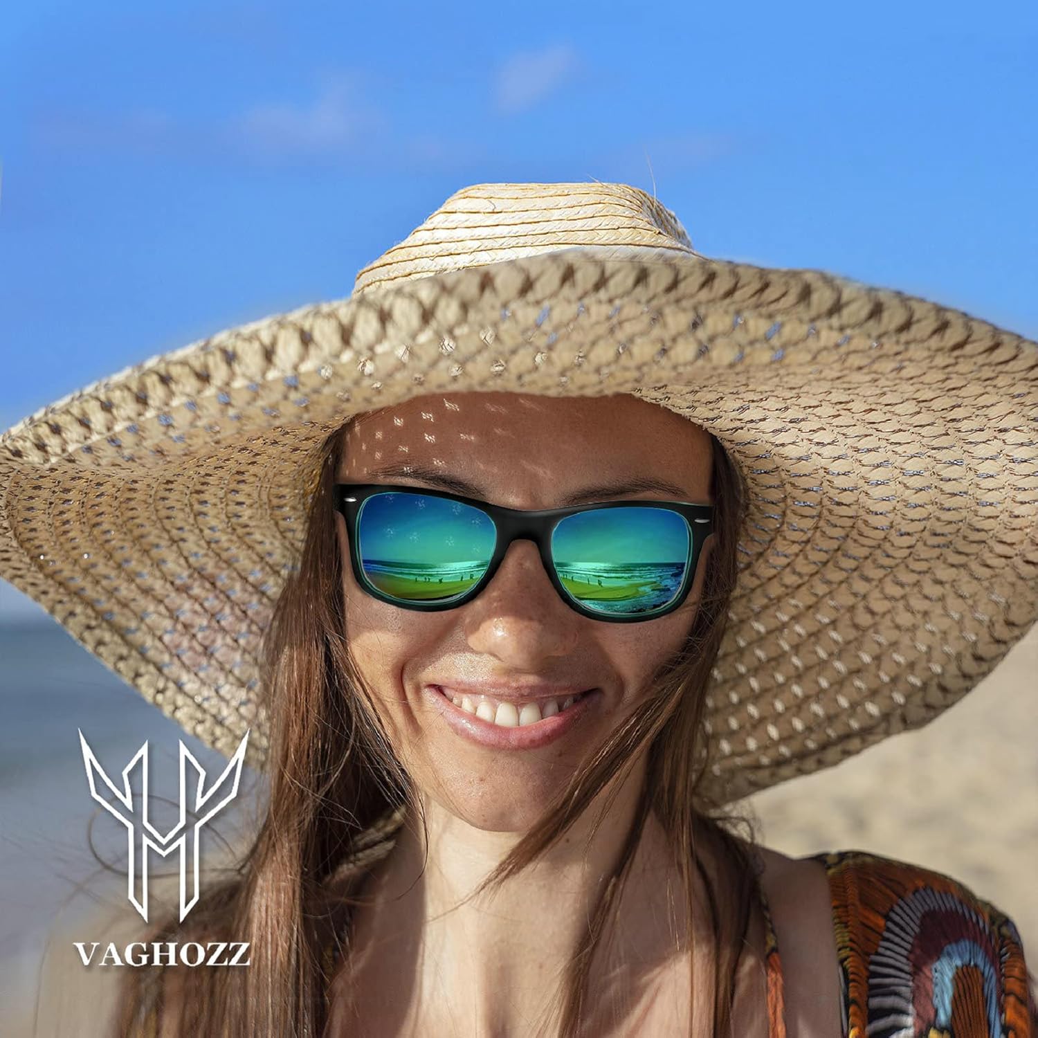 Miniatura 3 de VAGHOZZ Lentes de sol clásicos polarizados para hombres y mujeres protección UV para conducir pescar correr al aire libre