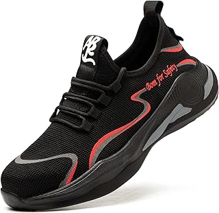 SAFETY Sicherheitsschuhe Herren Damen S3 Leicht Arbeitsschuhe Turnschuhe Sneaker mit Stahlkappe Sportlich Schutzschuhe