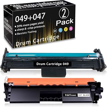 1-Pack Black 047 Toner+1-Pack 049 Drum A Total of 2 - Pack Cartridge Replacement for Canon ImageCLASS MF113W LBP113W MF110/LBP110 i-SENSYS MF113W LBP113W MF110/LBP110 Series Printer,by PddToner