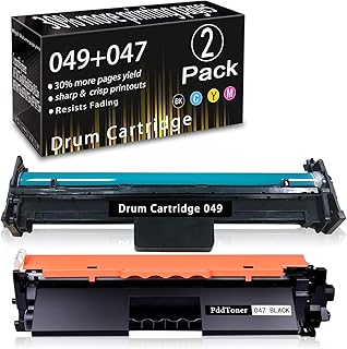 1-Pack Black 047 Toner+1-Pack 049 Drum （A Total of 2 - Pack） Cartridge Replacement for Canon ImageCLASS MF113W LBP113W MF110/LBP110 i-SENSYS MF113W LBP113W MF110/LBP110 Series Printer,by PddToner