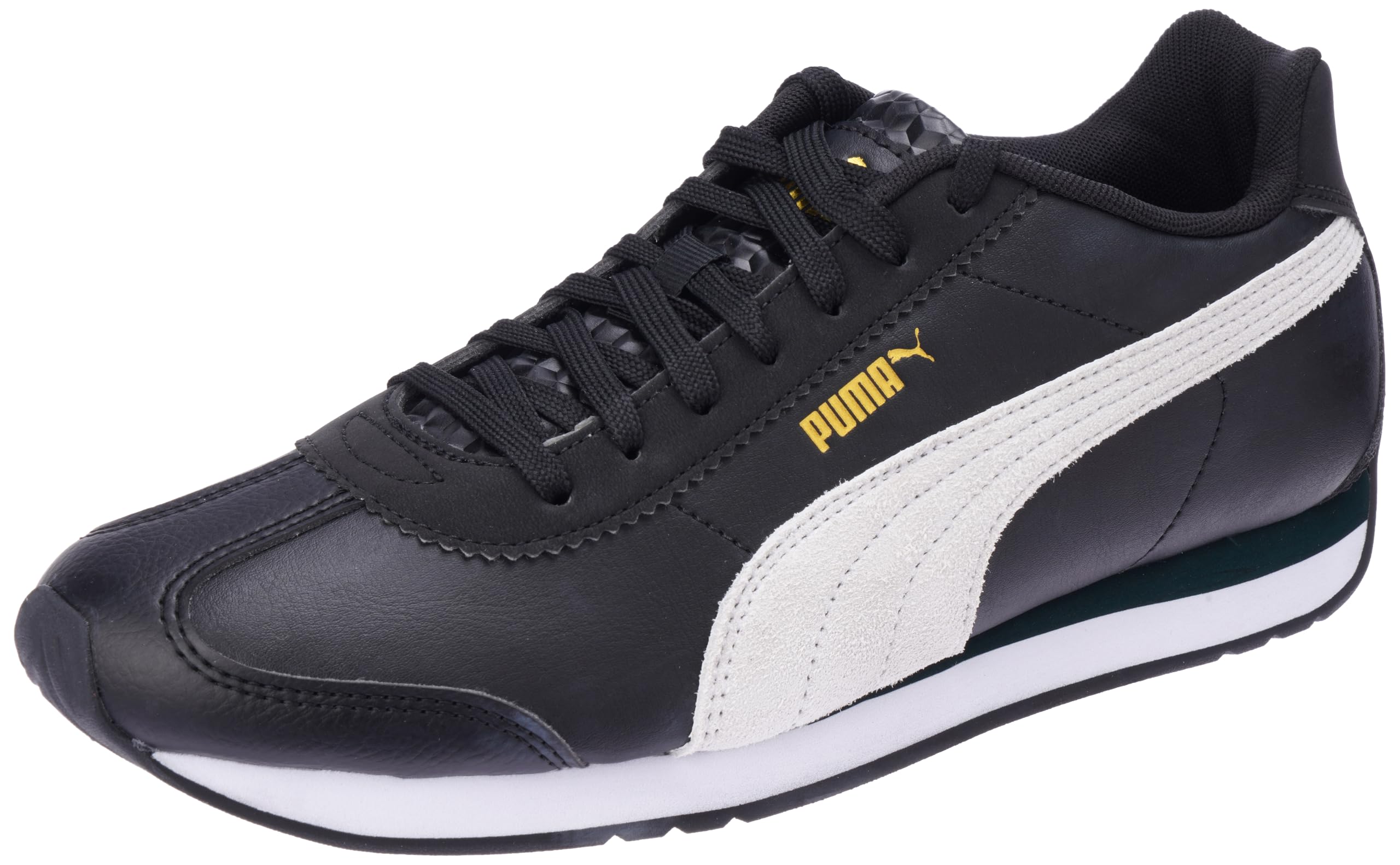 PUMA Turin mens Sneaker 44 EU PUMA Black-PUMA White-PUMA Gold