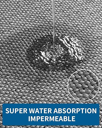 Miniatura 21 de Alfombras y tapetes de cocina antideslizantes, lavables, absorbentes para cocina, parte delantera del fregadero, tapetes de cocina para suelo