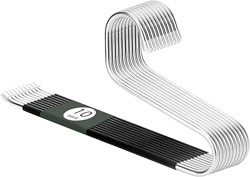 Miniatura 9 de DOIOWN Perchas para pantalones de mezclilla  Paquete de 30 perchas para pantalones de extremo abierto para ahorrar espacio para hombres y mujeres,