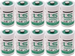 Zivases 10-Pack Batteries for LS14250 LS 14250 1/2 AA 3.6v Battery