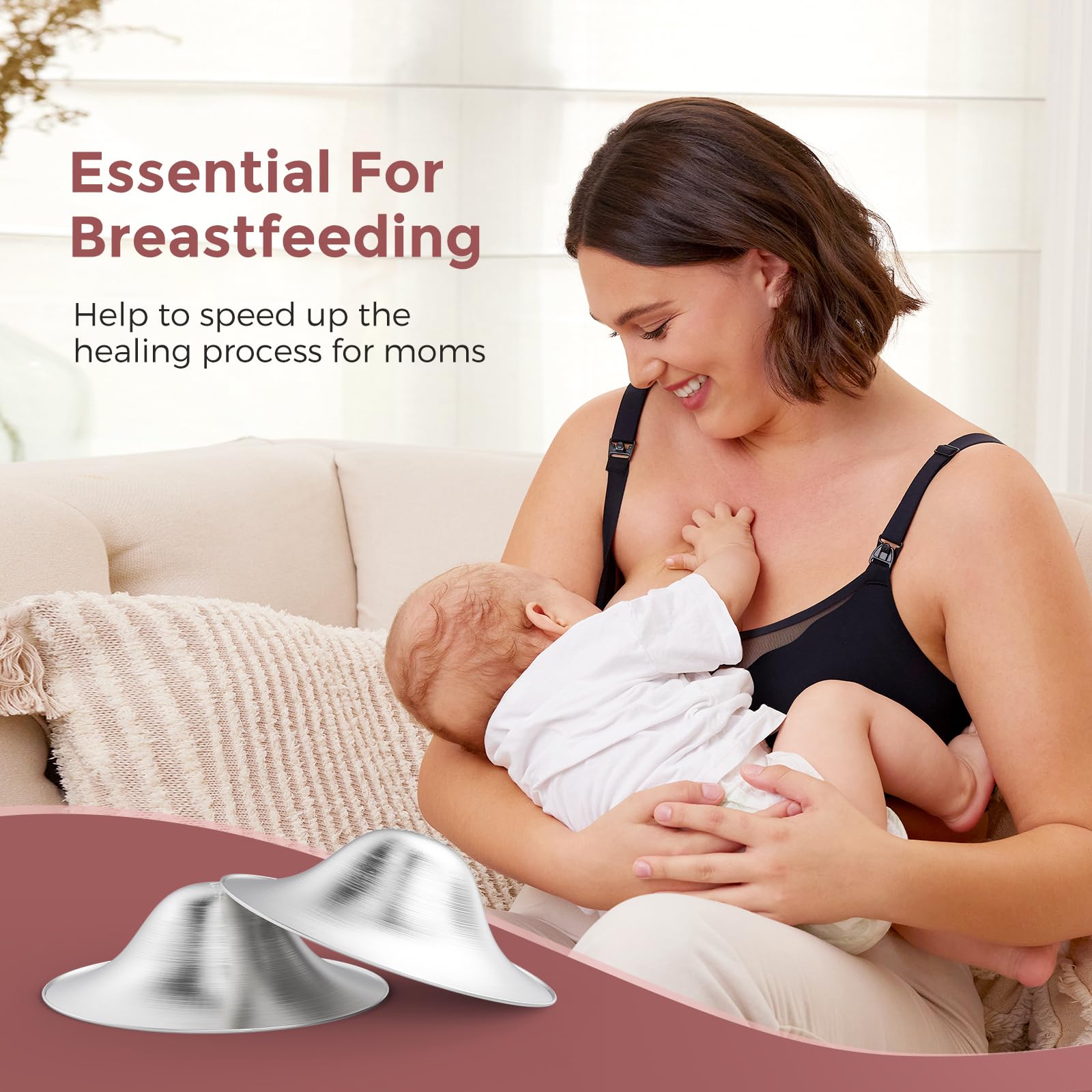 Amazon.com : Momcozy 999 Hole-Free Metal Nipple Shields XXL Size