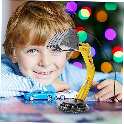 Miniatura 2 de DOITOOL Lámparas de escritorio de pie Lámpara de acento dormitorio luz de sueño Decoración de construcción para habitación de niños, excavadora, luz