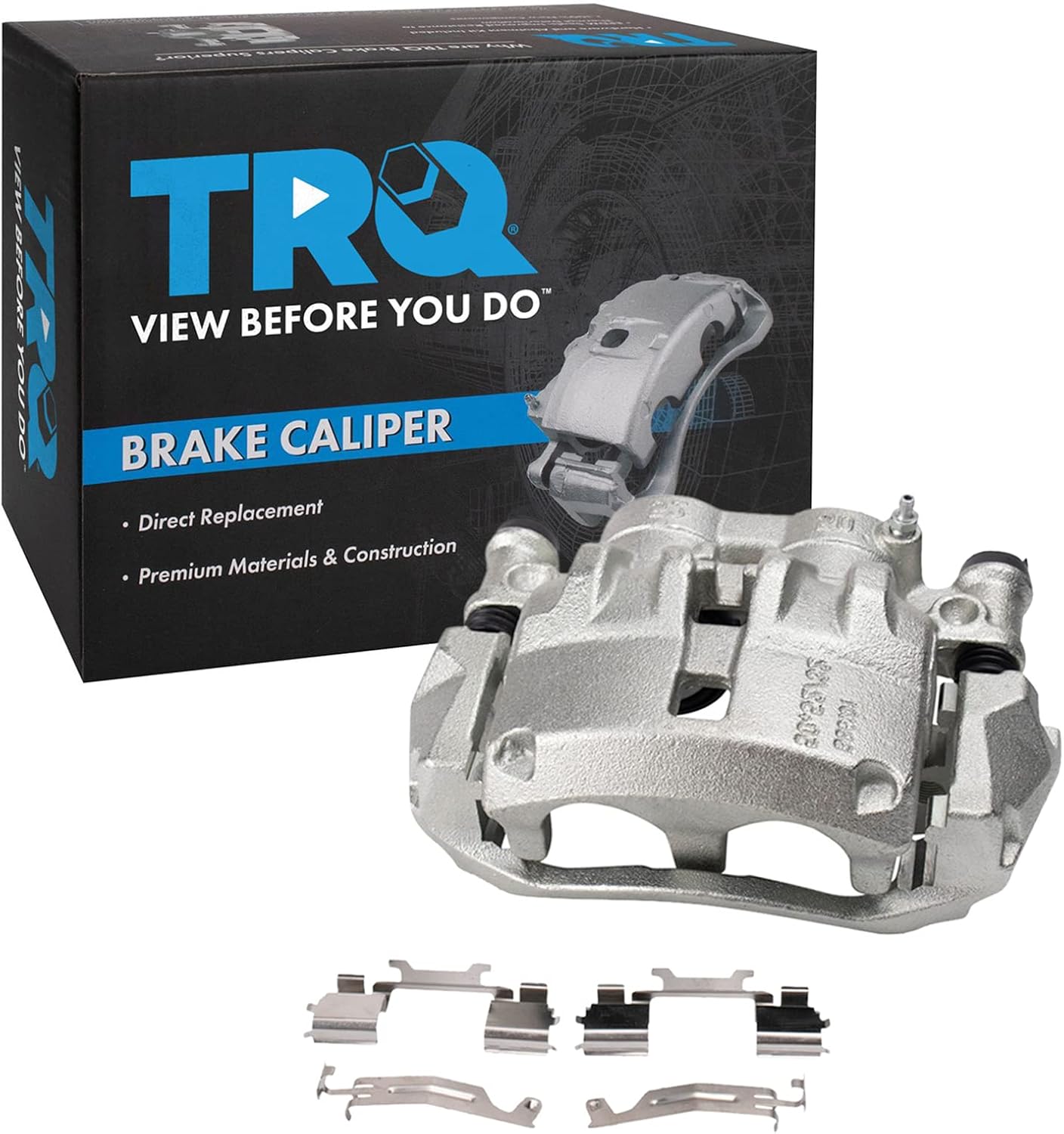 TRQ Front Right Brake Caliper w/Bracket Passenger Side Compatible with 2014-2020 Ram ProMaster 1500, 2500, 3500