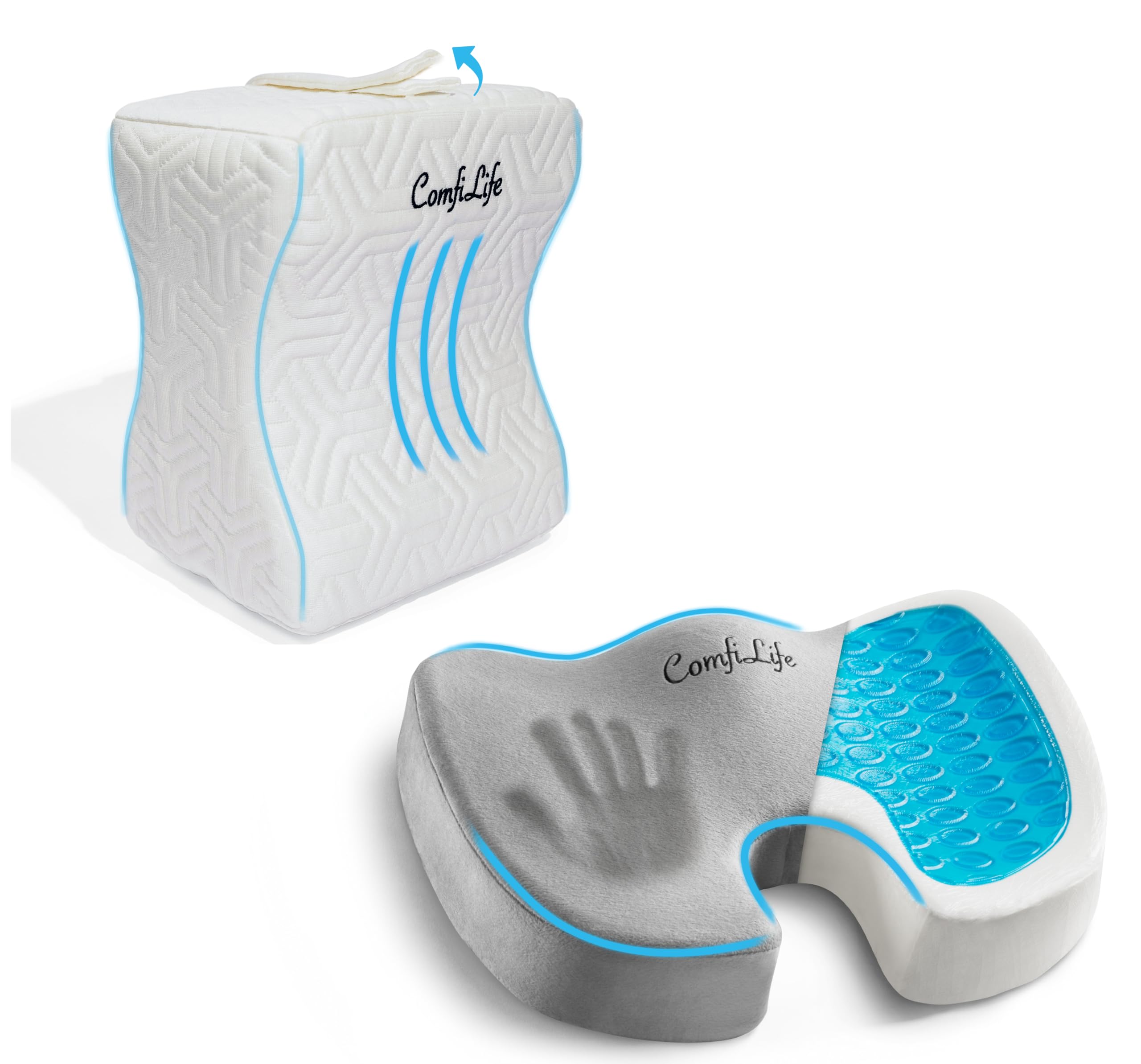 Amazon.com: ComfiLife Gel Enhanced Seat Cushion & Cooling Knee