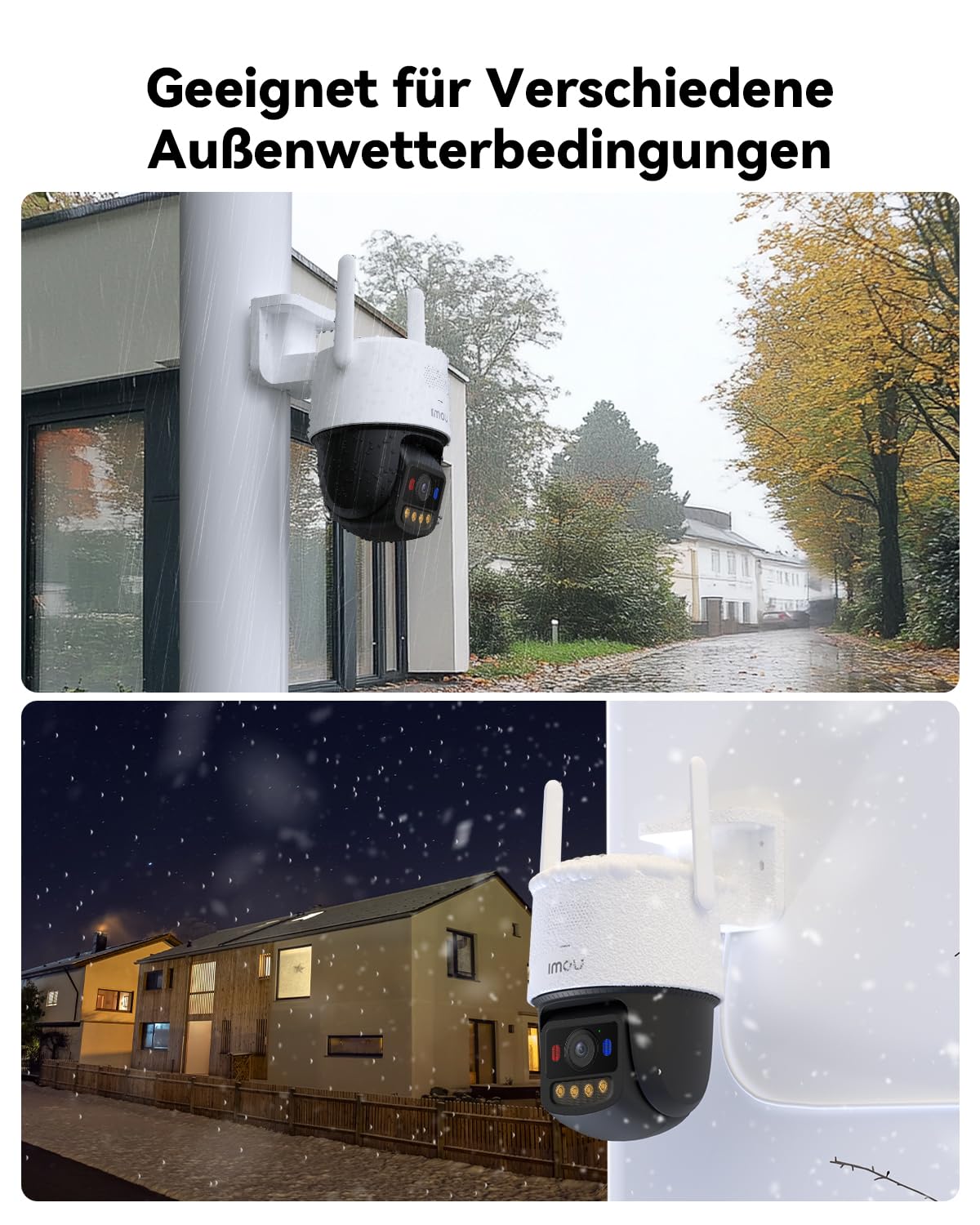 Imou 6MP PoE Überwachungskamera Außen mit Aurora-Farbnachtsicht Hell wie am Tag, 2.4/5GHz WLAN Outdoor Kamera 360° PTZ, KI Personen-/Fahrzeugerkennung, Smart Tracking, 2-Wege-Audio, Sirene Privatmodus