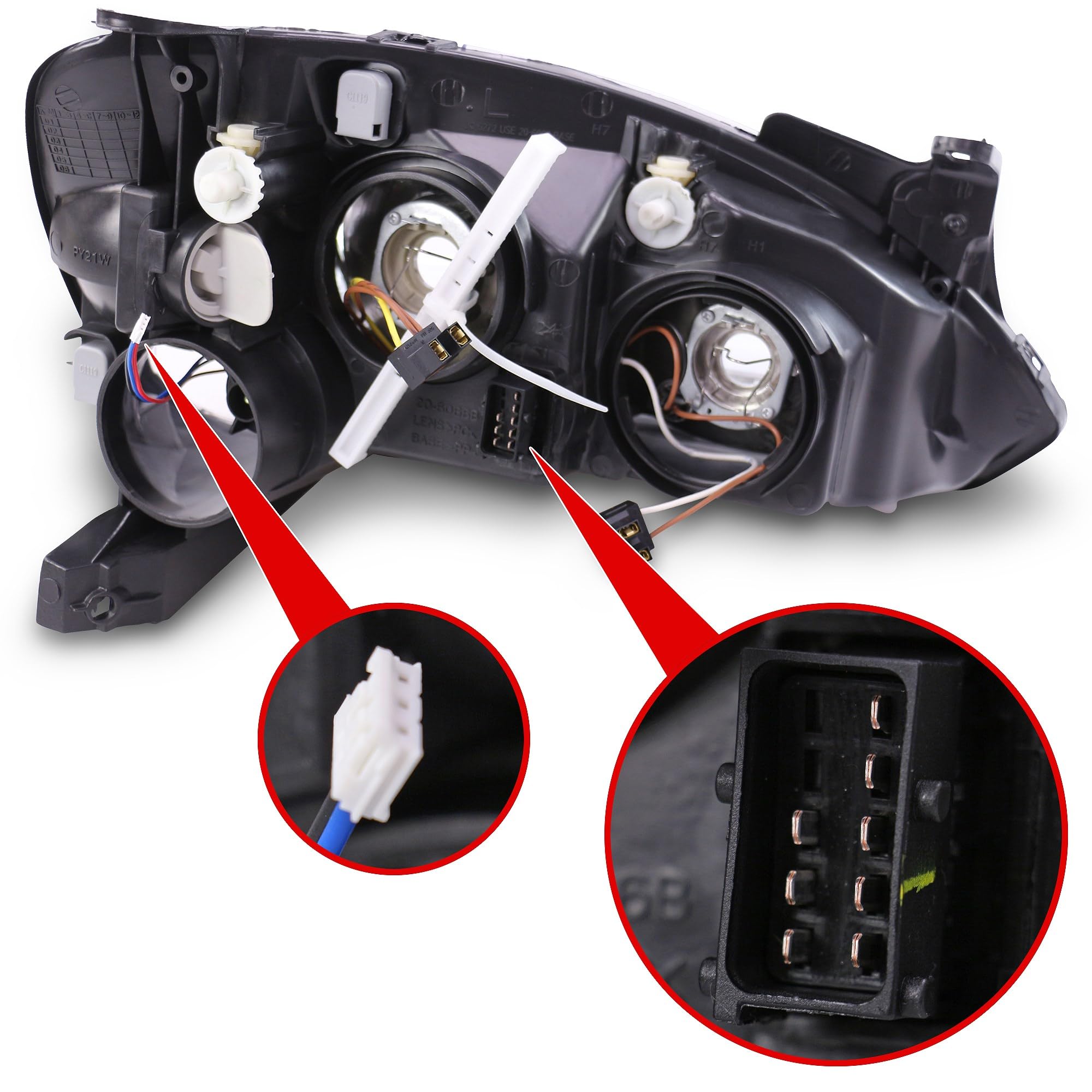 dapa 206066252 Faro Izquierdo | Compatible con: Opel Combo Kasten/Grand Sedan, Combo Tour, Corsa C, Corsa C Kasten/Hatchback