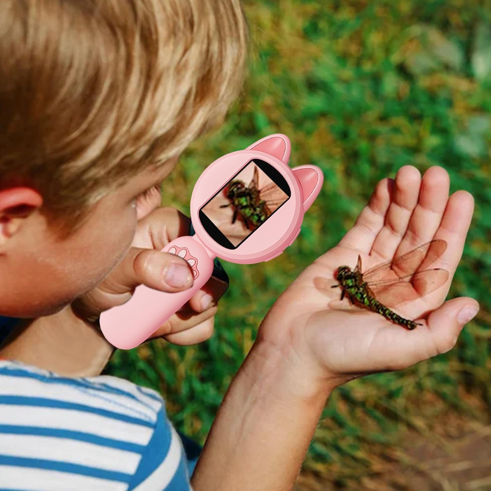 Mikroskop ręczny dla dzieci, mikroskop kieszonkowy dla dzieci Mikroskop