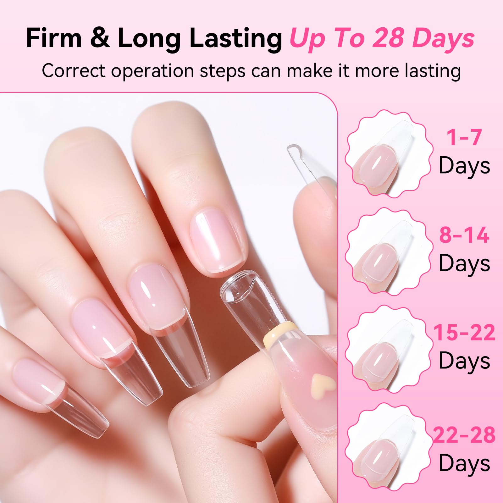 Makartt Colle Faux Ongles Extra Forte avec Pinceau, 7ml Colle Ongle Professionnelle pour Ongles Acryliques, Faux Ongles ou Ongles Cassés, Nail Glue Longue Tenue pour Usage en Salon - 5