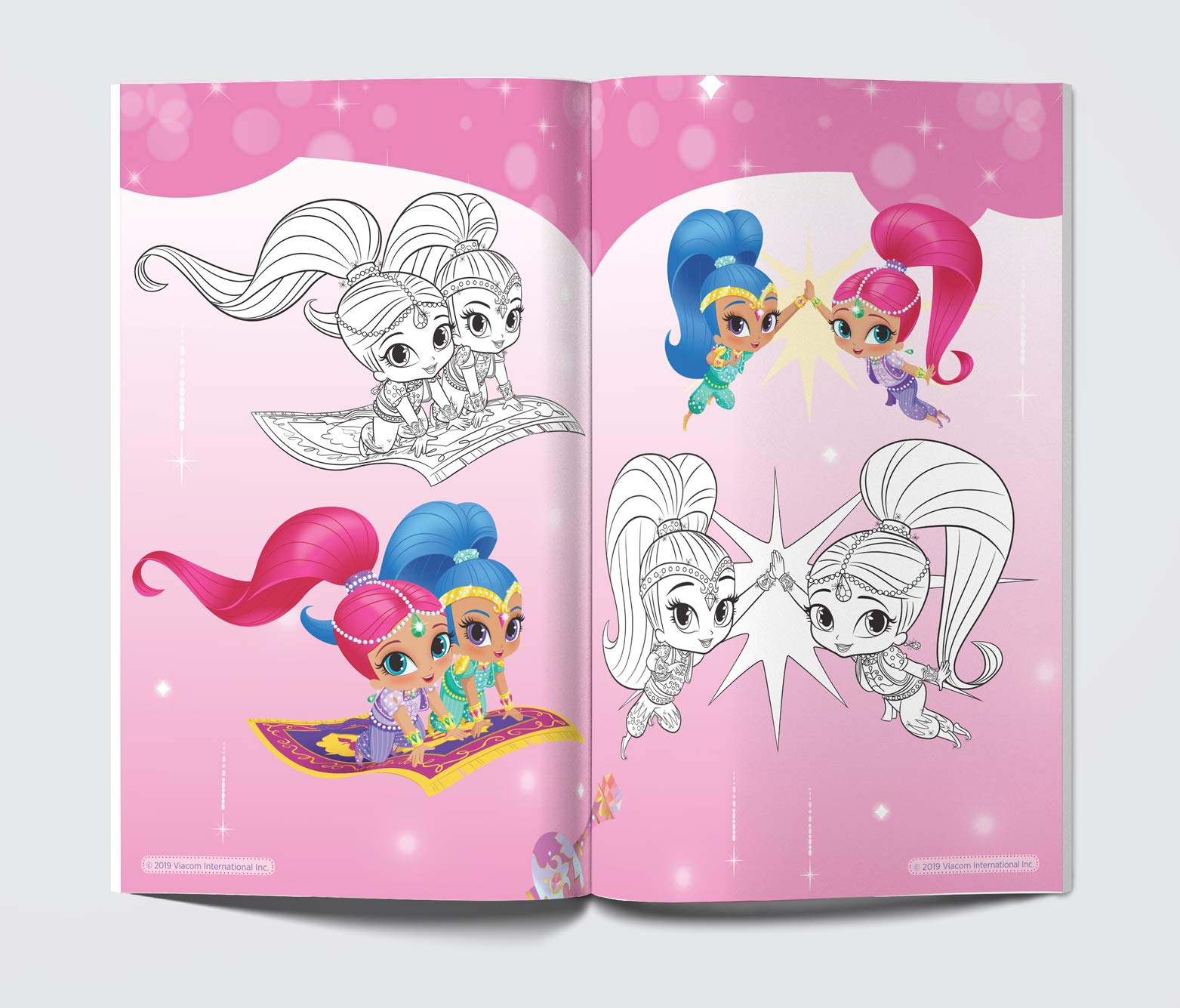 Genie in the Bottle: Giant Coloring Book for Kids (Shimmer & Shine) 3