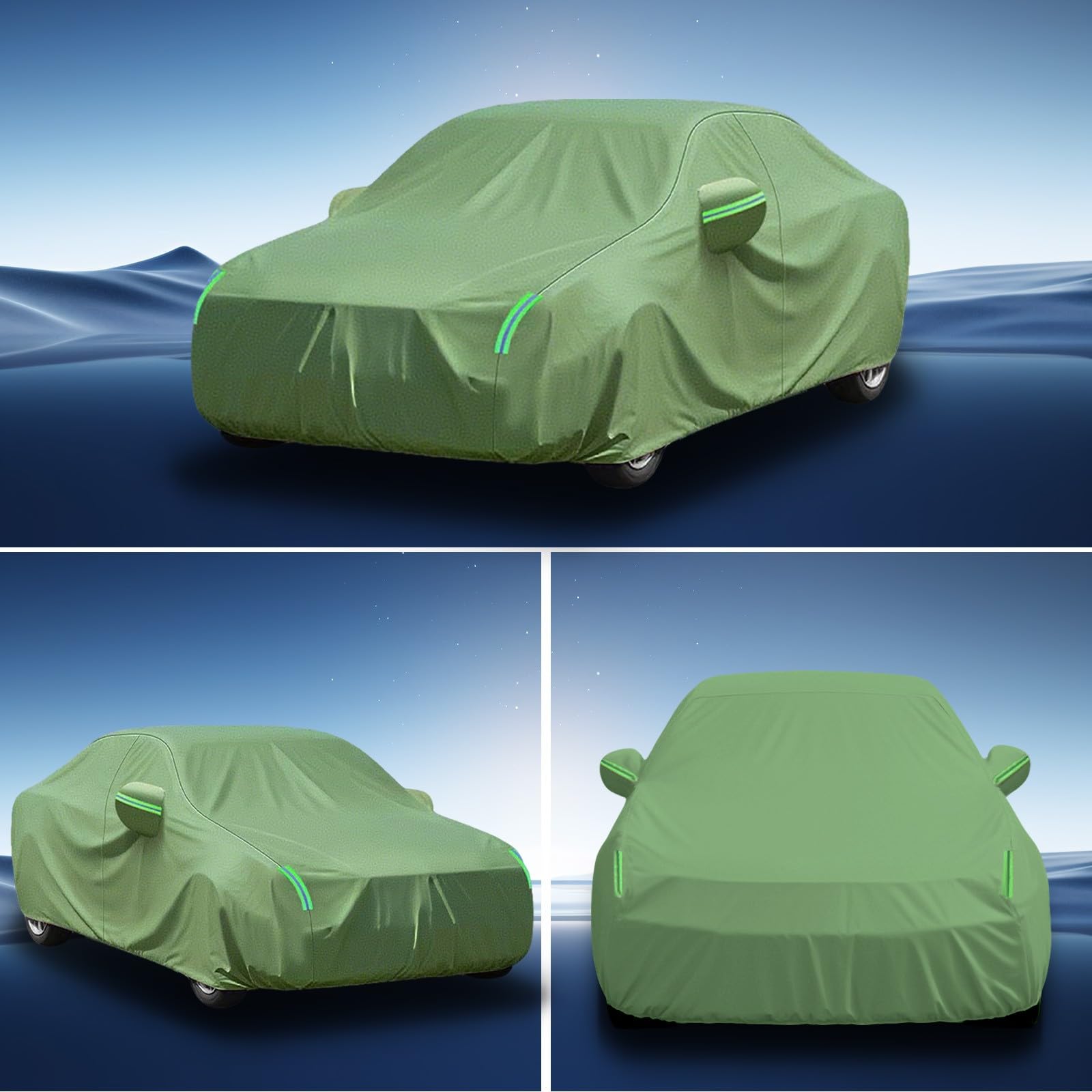 Funda de Coche Exterior para Fiat Seat 600, Cubierta de Coche Impermeable y Transpirable - Protección Anti-UV, Antipolvo y Antiralladuras