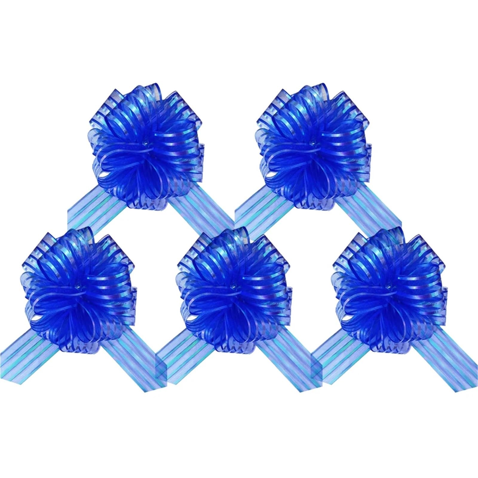 Xinglongs Bows & Ribbons 30PCS/Lot 6 Inch Pull Wrapping Bow Large Organza Gift Pull Bows with Ribbon For Wedding Decoration Wedding Gift Baskets(Color6)