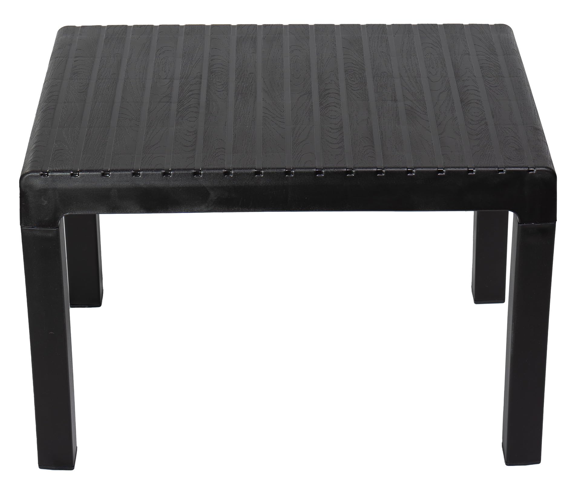 Violet Mesa Auxiliar Plástico, 60X40 cm, Mesa de Café (Marrón Oscuro)