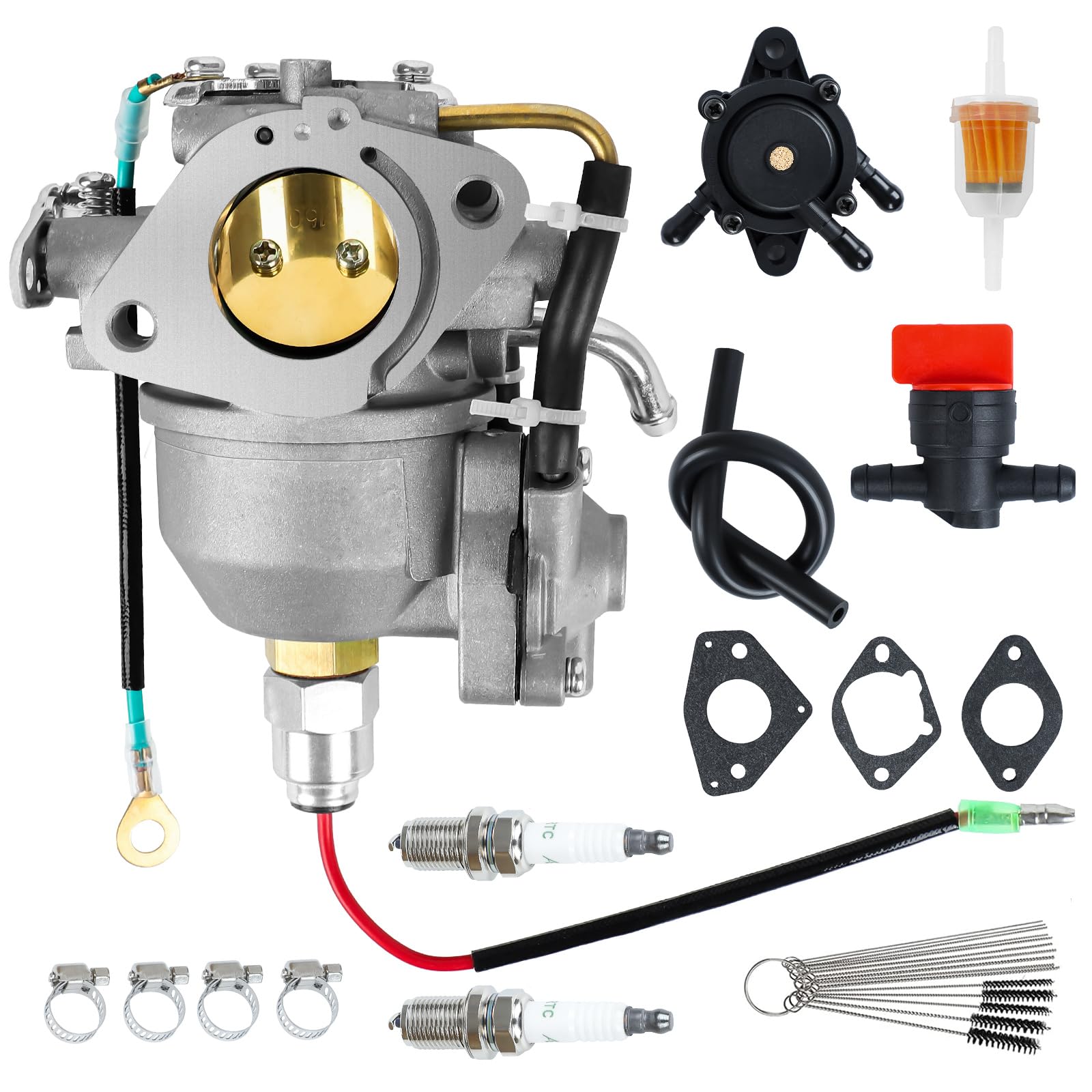 CV730 Carburetor for Kohler CV730 CV740 CV740S 25-27 HP Lawn Mower Engine, Carb with Tune-Up Kit Replaces for kh-24-853-169-s kh-24-853-102-S 24 393 04-S, 24 393 16-S