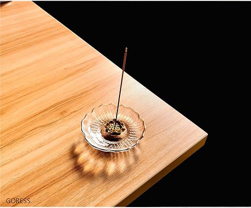 Miniatura 4 de Quemador de cono de incienso, flor de loto de cristal, soportes para cono de incienso para meditación, yoga, decoración del hogar, regalo