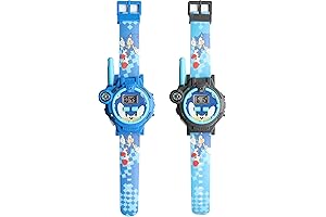 Sonic The Hedgehog's Walkie Talkie Kid's Watches with Calendar, Compass, Flashlight, Sonic The Hedgehog Sunglasses