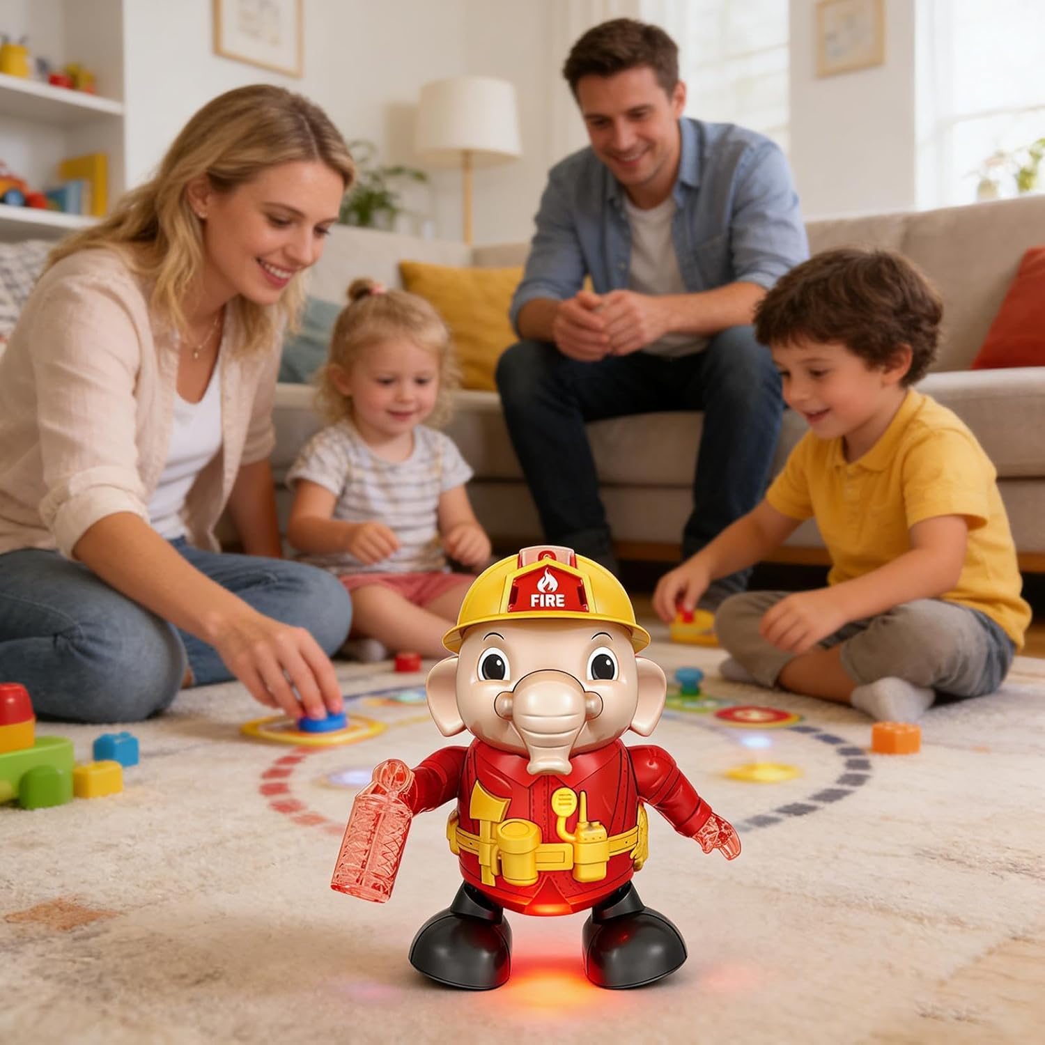 Dancing Elephant for Kids,Early Learning Robot - Singing Walking Elephant Electric Pet - for Young Child Boys Girls Living Room Bedroom Yard Travel Classroom