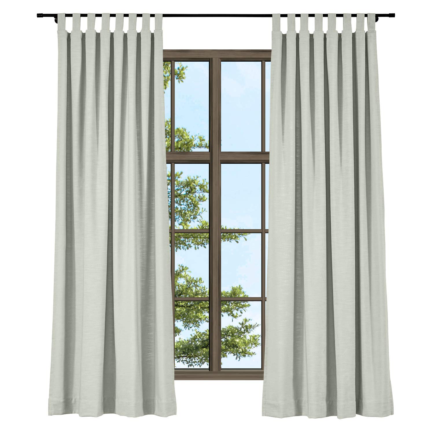 Cortinas Transparentes XTMYI - 2 Paneles Lino/Algodón, 54 Pulgadas Largo, 40 Ancho