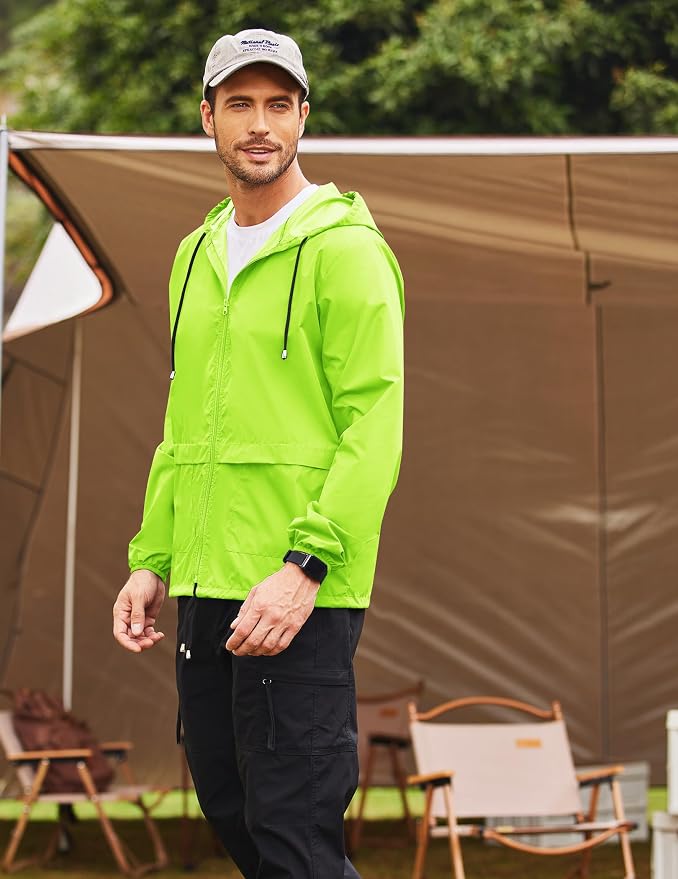 Chaqueta impermeable ligera para hombre COOFANDY miniatura 3