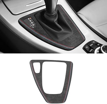 BETTERHUMZ Car Gear Shift Panel Cover Sticker Interior Decal Trim Compatible with BMW E90 E91 E92 E93 3 Series 325i 320i 318i 2005-2012 Moulding Accessories
