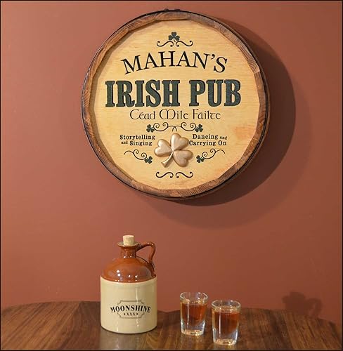 Vista 203 de THOUSAND OAKS BARREL CO. Personaliza el letrero de un cuarto de barril con cócteles de gato negro, barril de vino hecho de madera de roble de alta