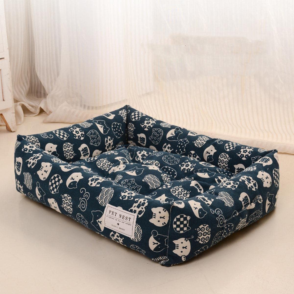Tiere Super Soft Sofa Hundebetten wasserdichte Unterseite Weiches Fleece Warmes Bett Für Hund Plus Size Weiches Haustierbett Katzenbett Winter-E,90x70,China