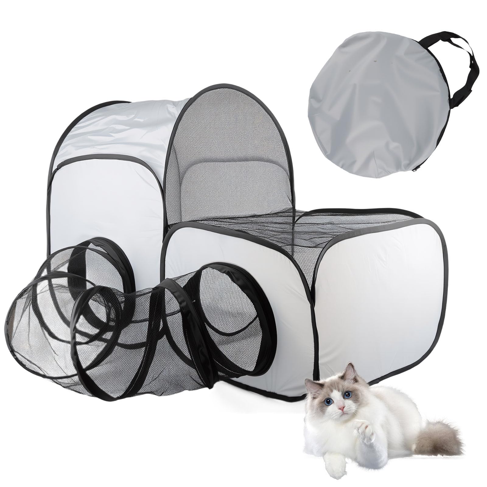 Cat Pen Indoor, Dog Tunnel Play Pen Cat Enclosure Outdoors, Puppy Enclosures Kitten Playpen Playpens Indoors