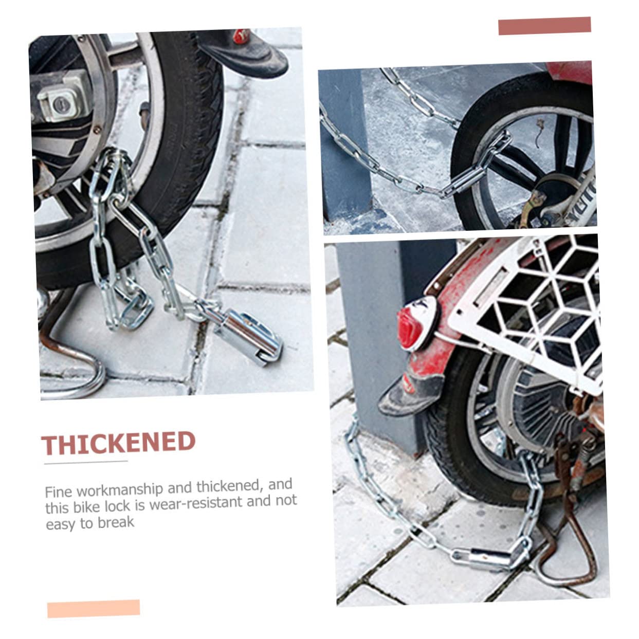 GALPADA Bike Chain Lock Bike Lock Cable High Grade Waterproof Convenient Motorcycle Scooter