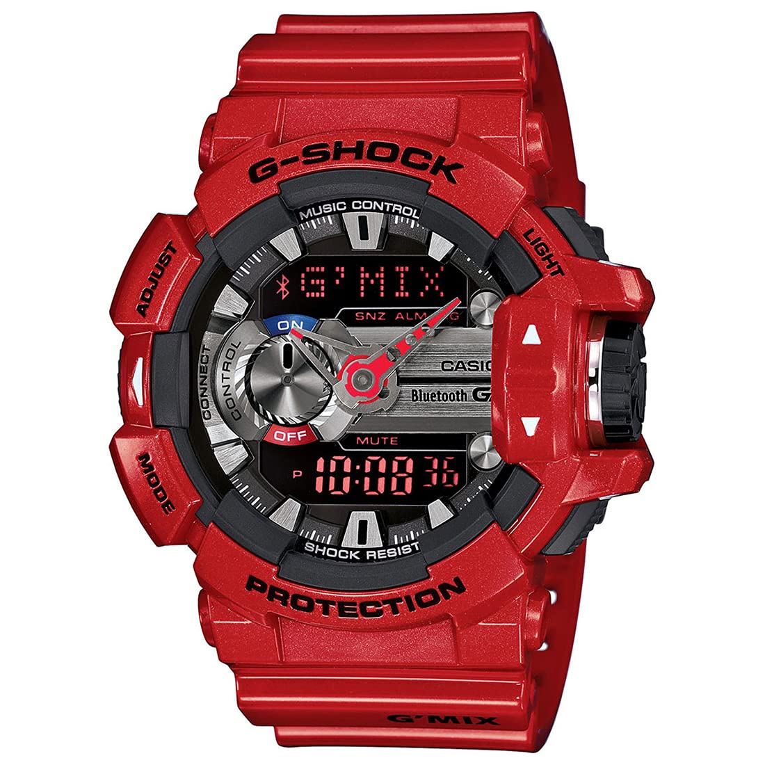 Casio G-Shock Analog-Digital Red Dial Mens Watch - GBA-400-4ADR (G559) (B00OZMA6SK) Amazon Price History, Amazon Price Tracker