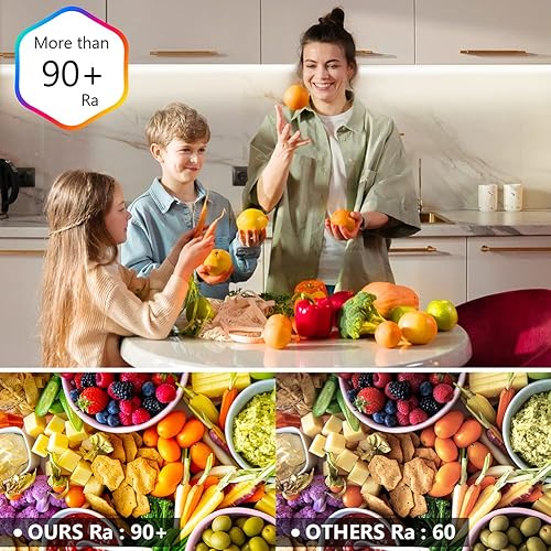 Miniatura 8 de Tira de luces LED blancas, 100 pies, regulable, 2700K-6500K, tira de luz LED brillante de 24 V con control remoto y aplicación, 1440 luces LED de