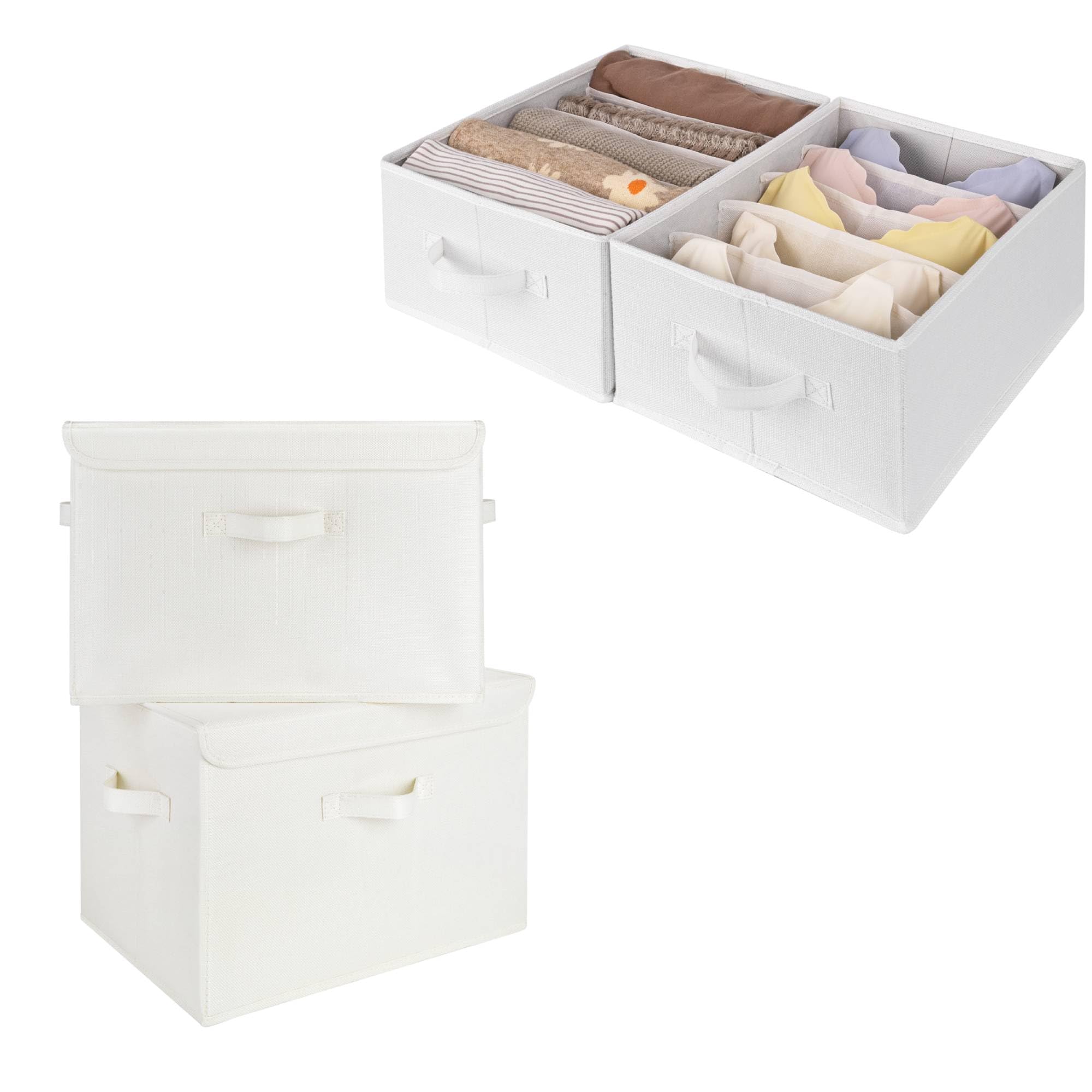 GRANNY SAYS Set di Scatole per Armadio con Coperchio e Organizer Armadio Salvaspazio