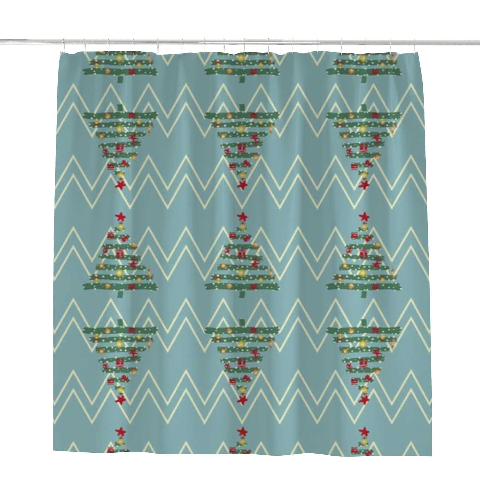 Rideau de douche anti éclaboussures bleu 168 x 183 cm idéal pour baignoire familiale