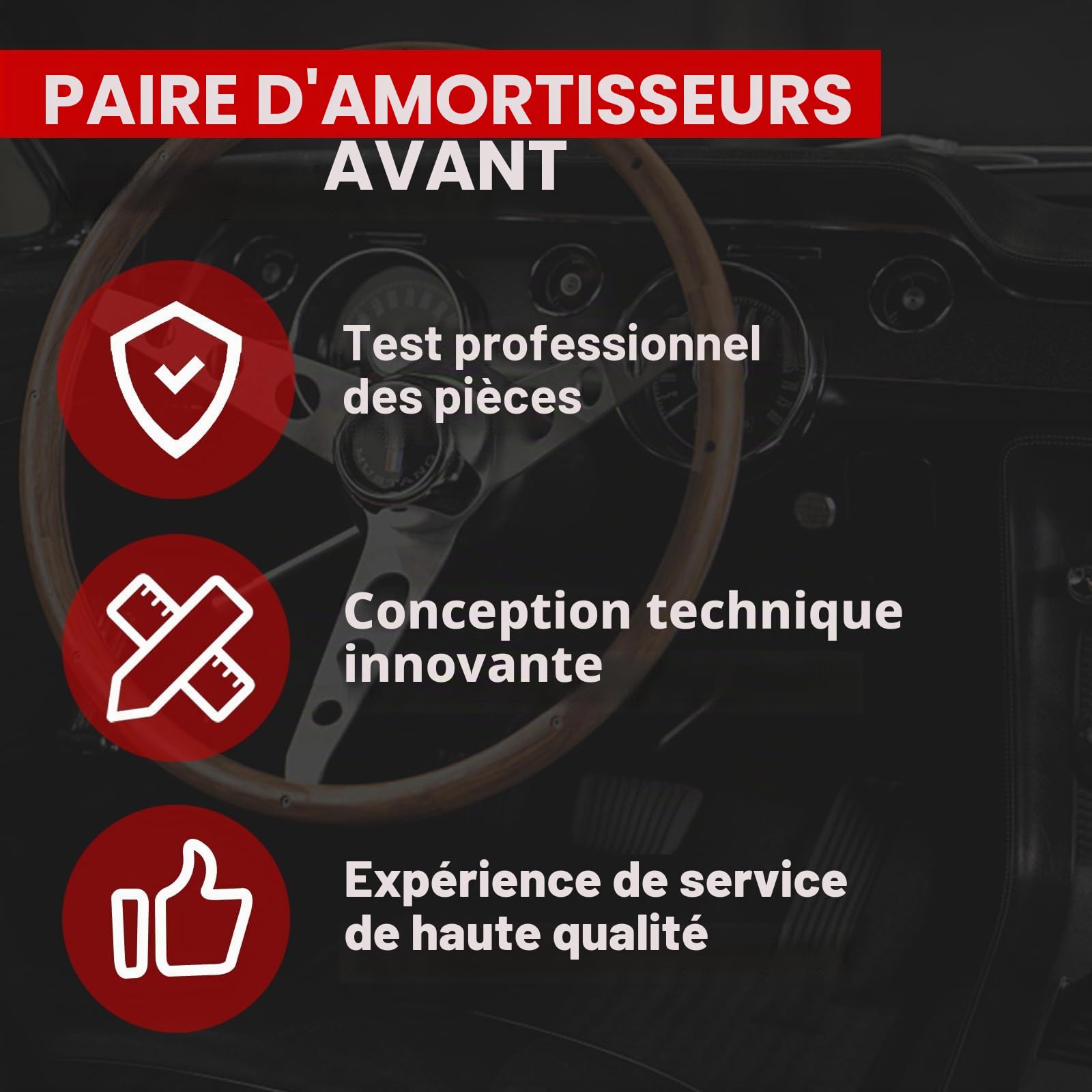 Paire d'amortisseurs complets avant gauche et droit OE# 1693200130 1693201430 1693200430 1693200830 1693201030 1693201630 Compatible avec Classe A W169 Classe B W245
