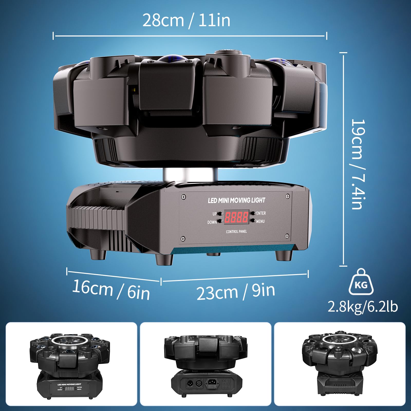 Moving Head LED 180W Beam Disco licht RGBW Partylicht dmx Bühnenlichter DJ lichter für Bar Kneipen Club Hochzeit Weihnachten