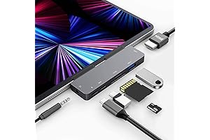 USB-C Hub for iPad Pro 2024: 7-in-1 Expansion for Enhanced Productivity