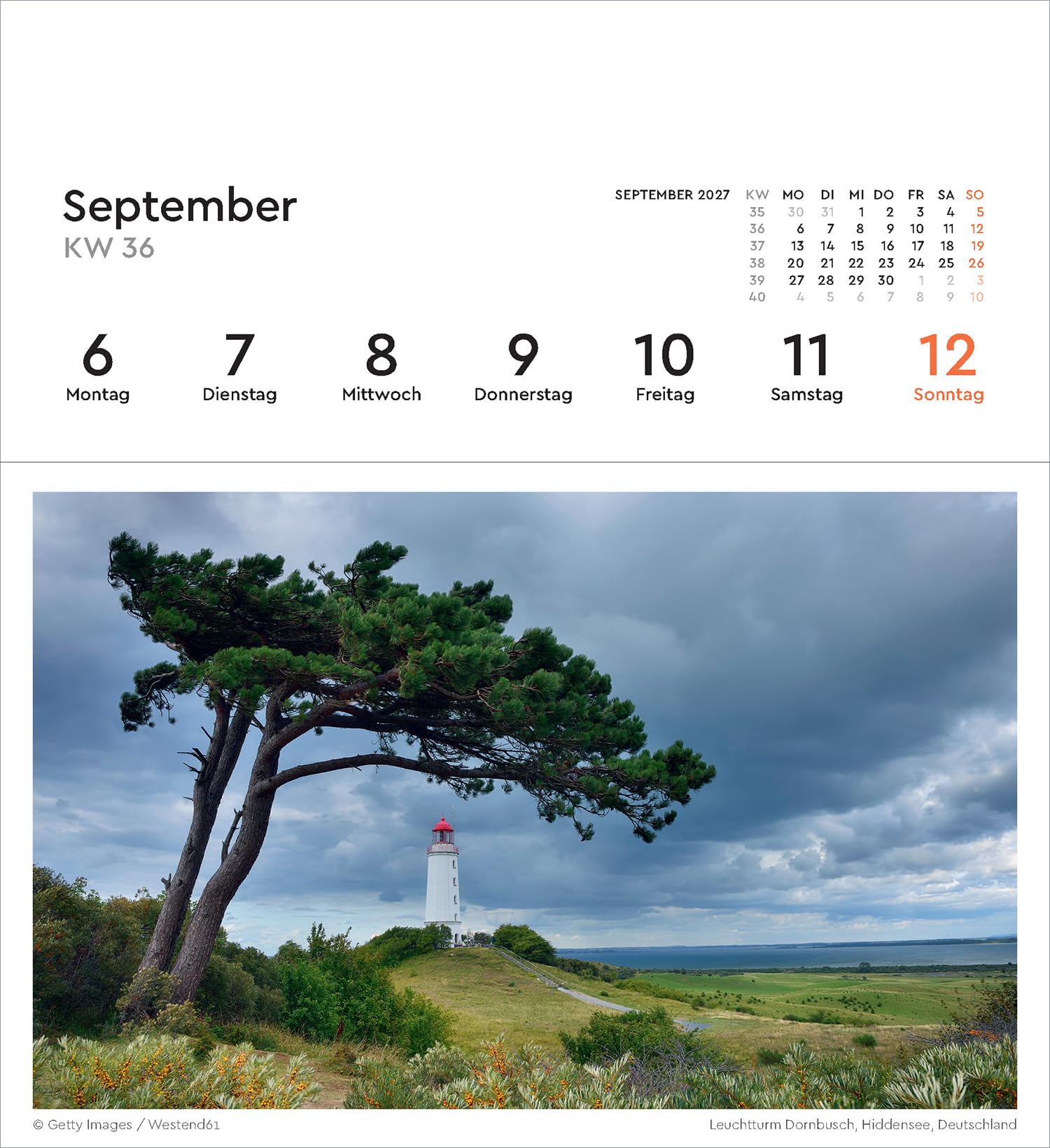 Leuchttürme - KUNTH Postkartenkalender 2027: Hochwertiger Tischkalender mit 53 traumhaften Grußkarten (auch zum Aufhängen) (KUNTH Postkartenkalender 52 Wochen)