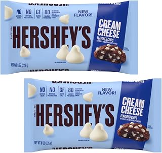 Hershey's Cream Cheese Baking Chips Pack of 2 - Tangy Creamy Chips for Cookies, Brownies, Muffins & More