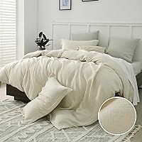 Vista 12 de CozyDH - Juego de funda de edredón CozyDH tamaño Queen, 100% algodón, funda de edredón con patrón floral de damasco gris y paisley, juego de ropa