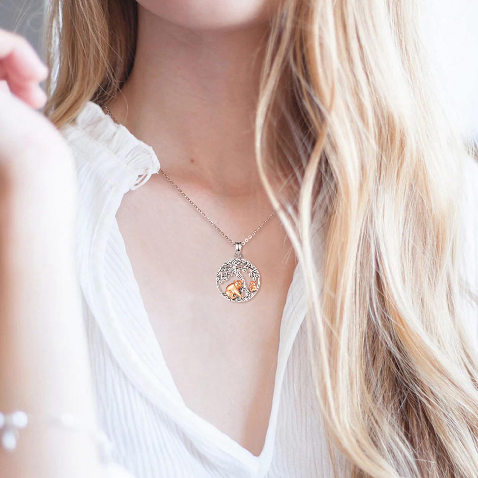 INFUSEU Regalos Para Mamá, Mamá E Hijas Collar Originales Colgante Madre Joyería Regalo