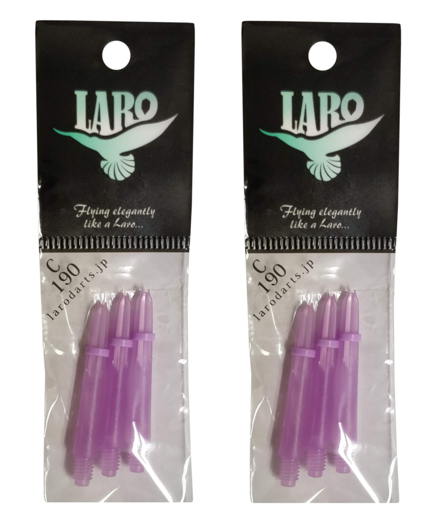 L-style Laro Locked Dart Shafts – Lightweight Plastic Shafts for Soft Tip &amp; Steel Tip Darts