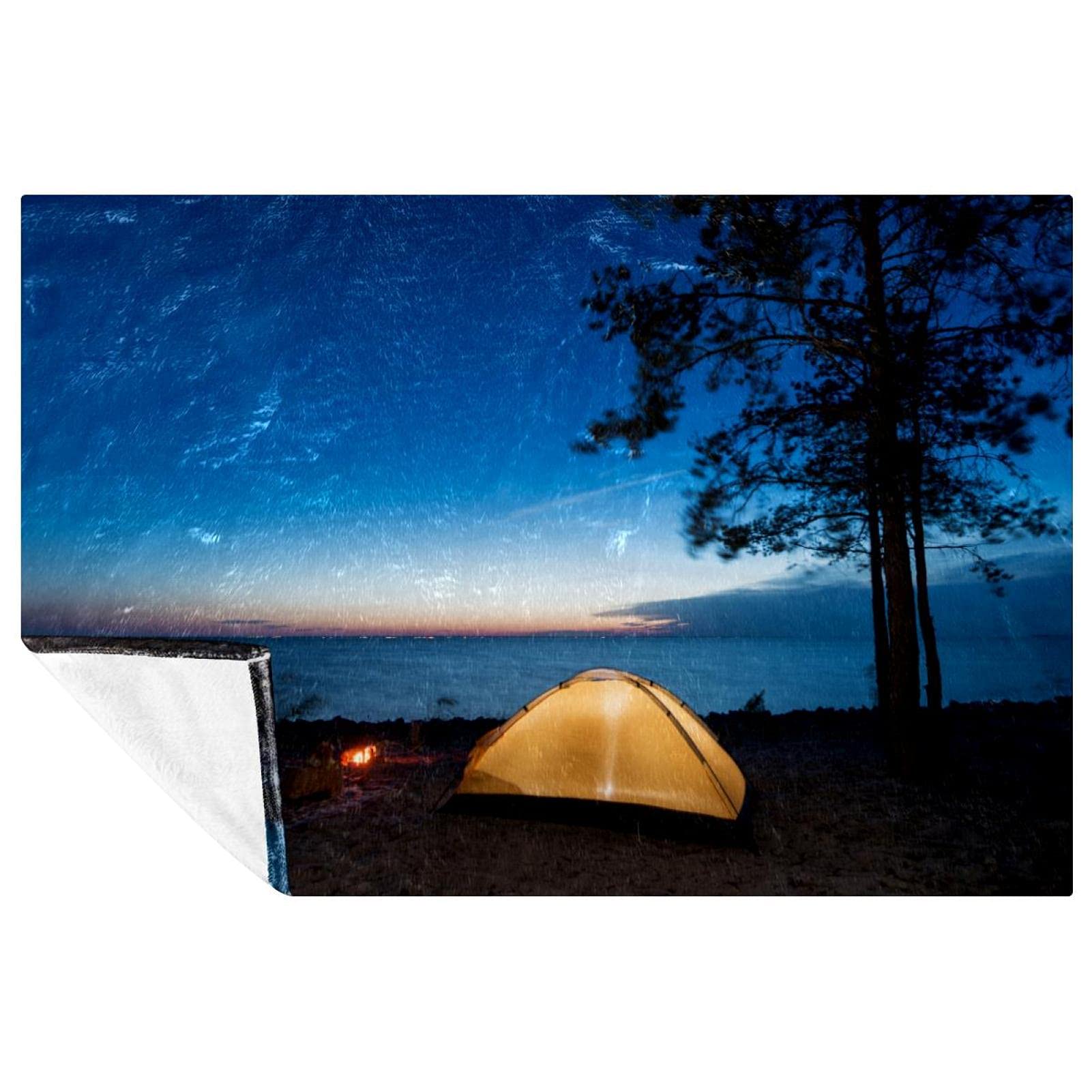 Plaid de pique-nique et camping pour vos nuits au bord du lac