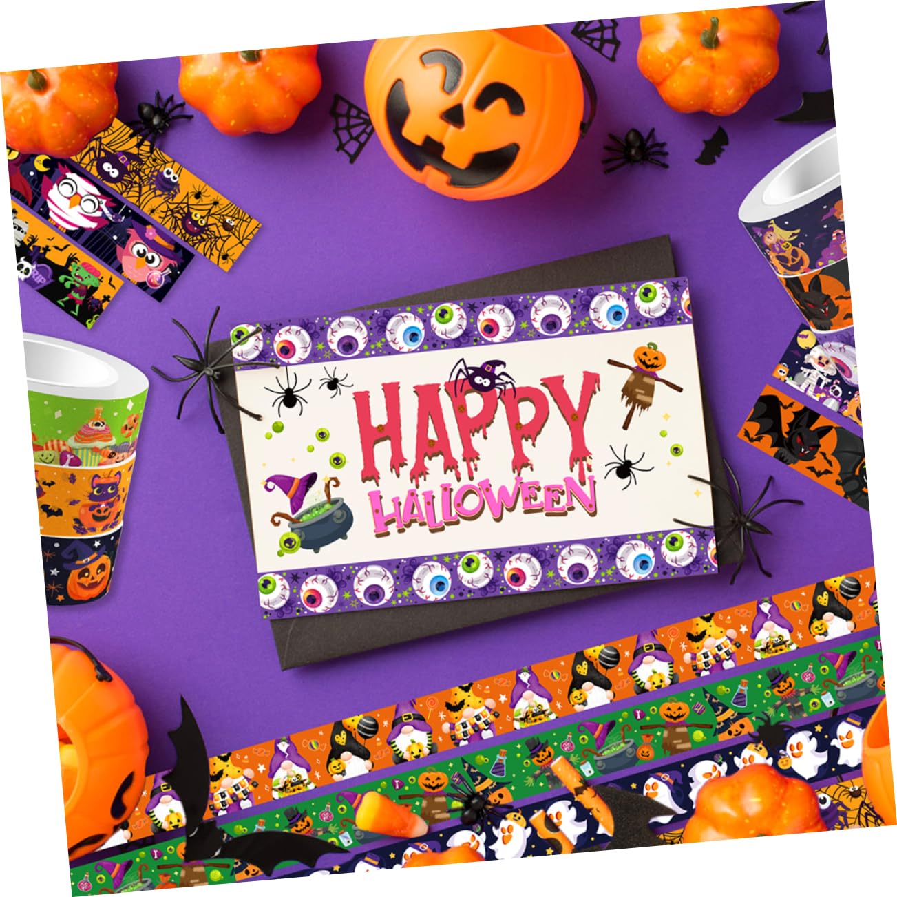 Lurrose 5 Set Di Nastri Decorativi Per Halloween Carini Di Nastro Washi Per Scrapbooking Nastro Decorativo Per Festival 10 Modelli 12 * 5