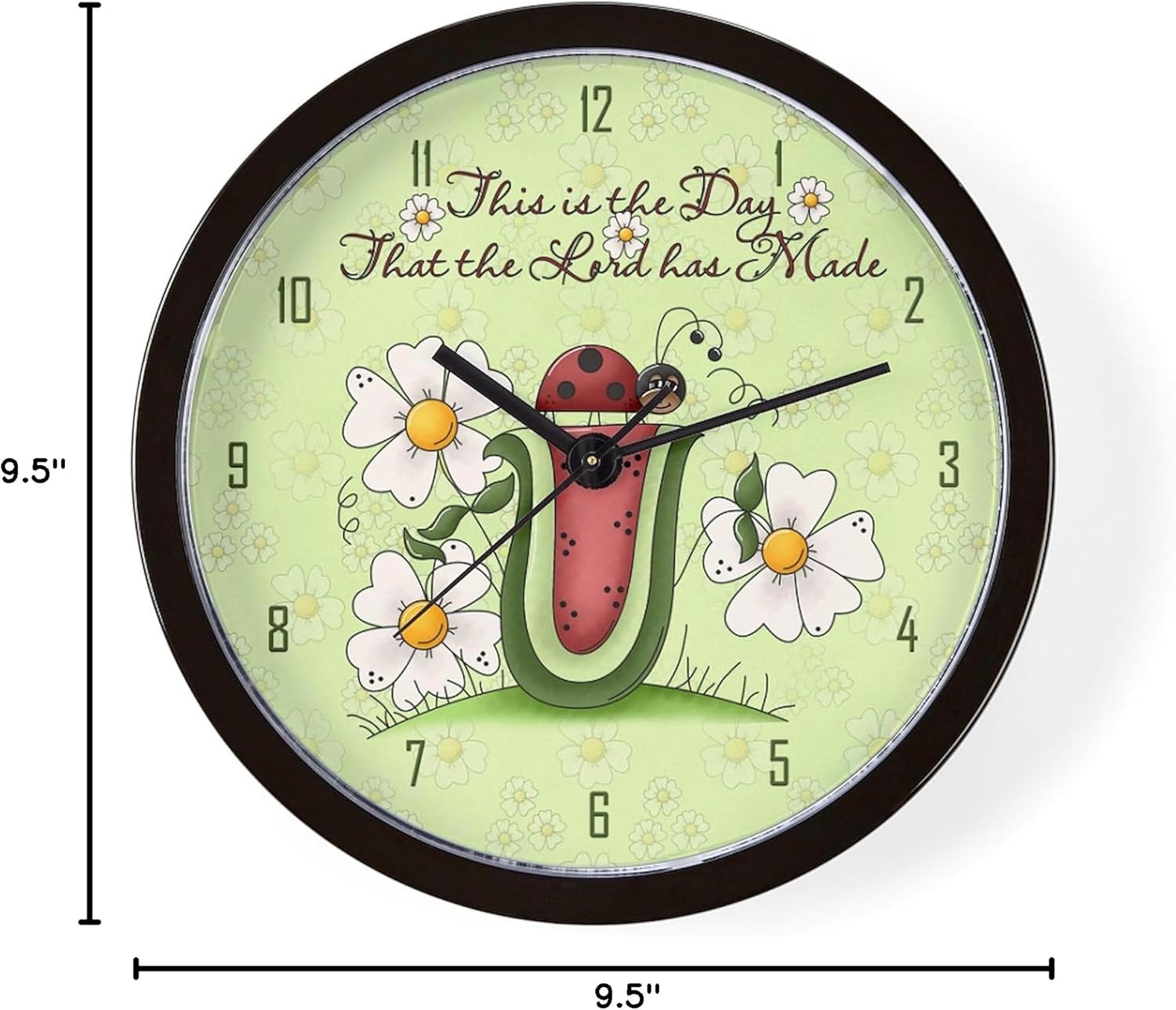 CafePress Ladybug 10" Wall Clock for Livingroom, Kitchen, or Office