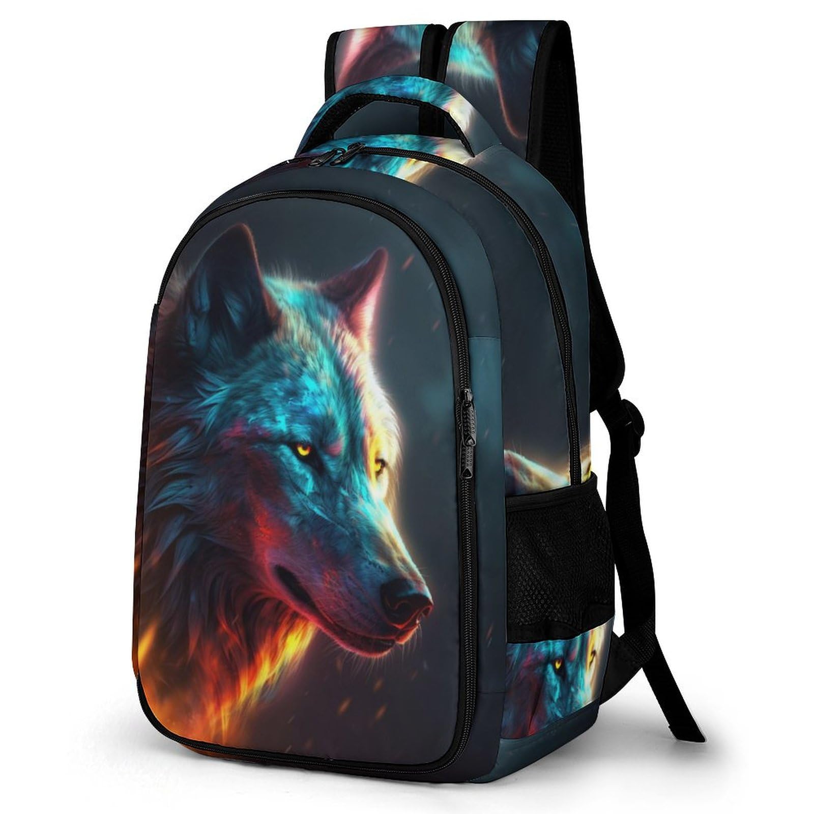 TPISLI Wolf Wolves Backpacks for Girls And Boys Teenagers Kids Rucksack Animal Primary School Bags for Girls And Boys Sports Travel Holiday Gifts for Kids