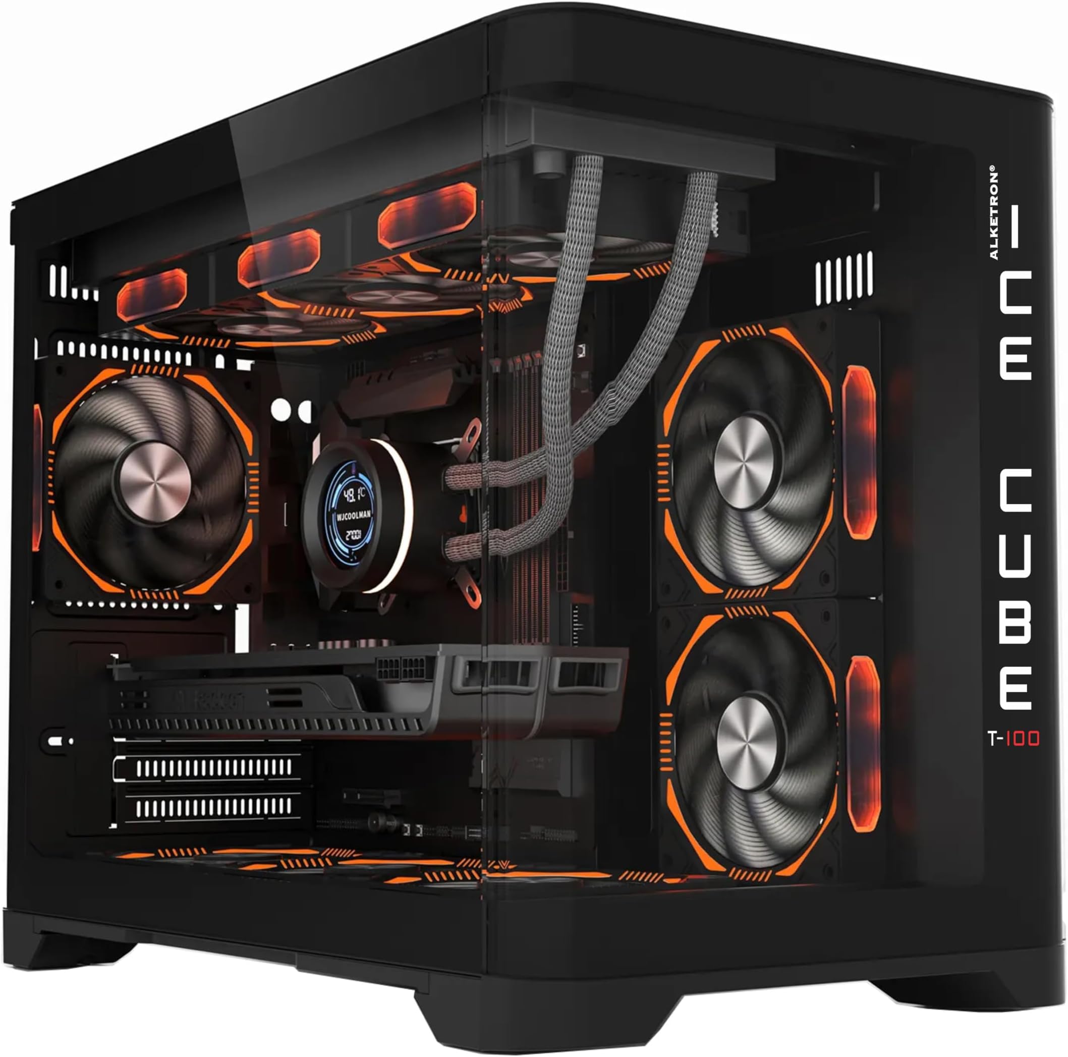 ALKETRON Icecube T100 - Gaming Desktop pc - i5 Core 14th Gen with UHD730 Integrated Graphics(Ready to use DDR5 CPU Tower Box Piece - Upgrade Plus Edition)