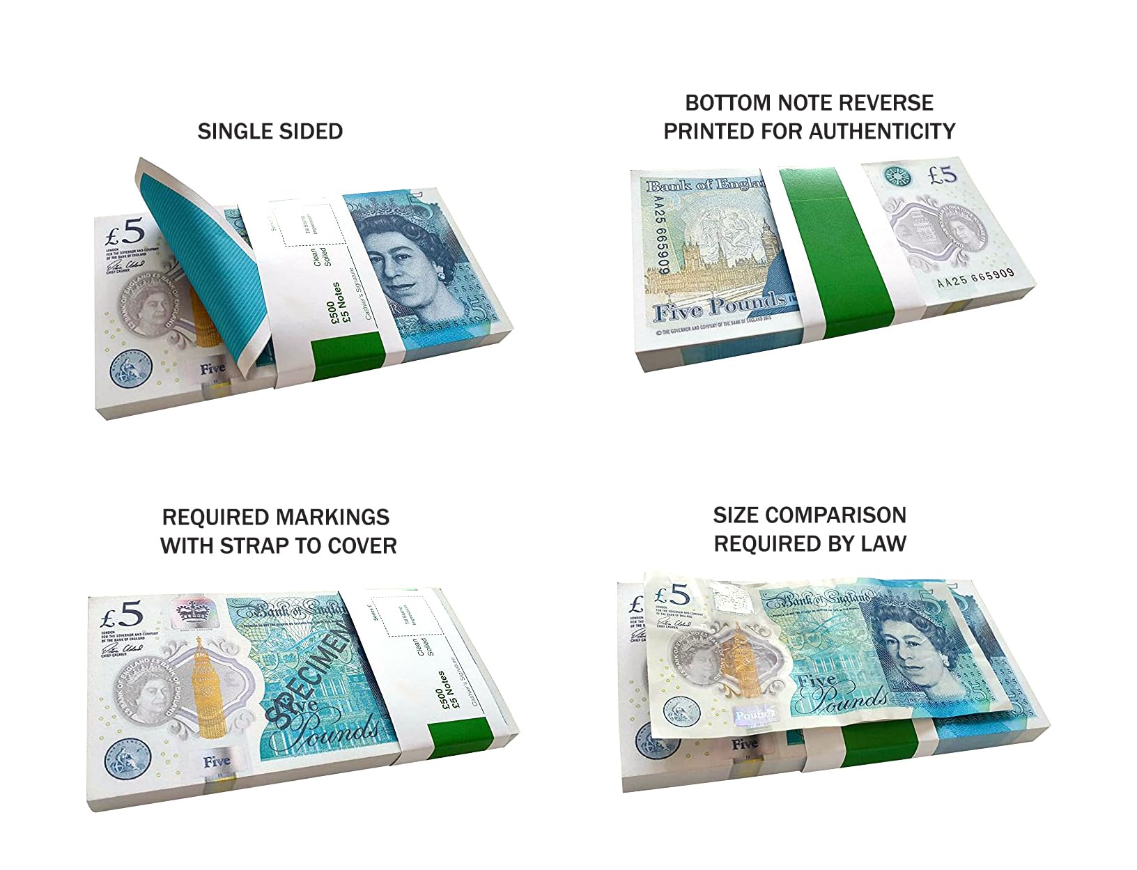 Scratch Cash 100 x 5 d'argent de Jeu en Livres Sterling - Paquet vidéo, Fiction Casinos, Photomaton, Cadeaux